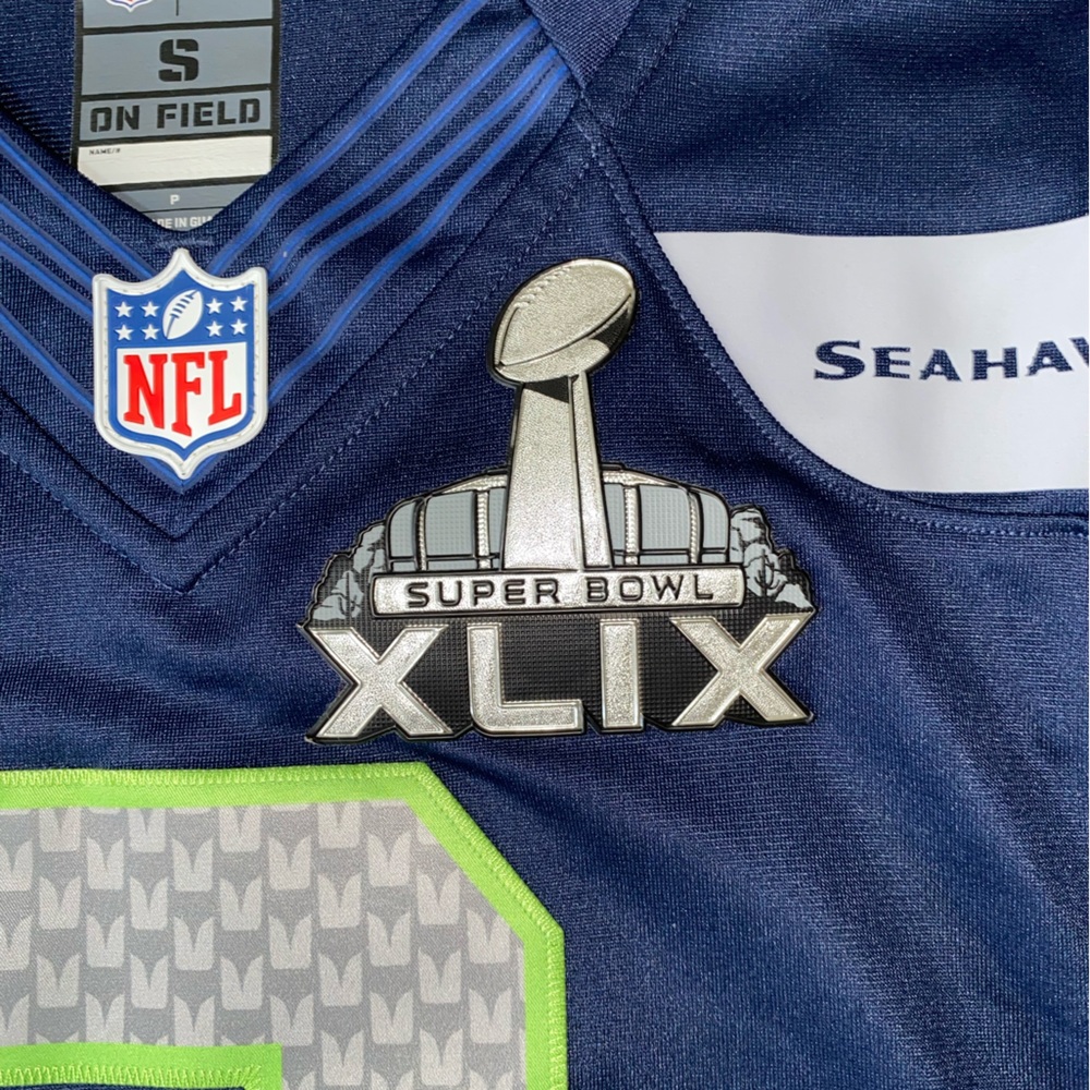 Seattle Seahawks Super Bowl XLIX #3 Russell Wilson NFL On Field Jersey | Size S - Picture 9 of 16